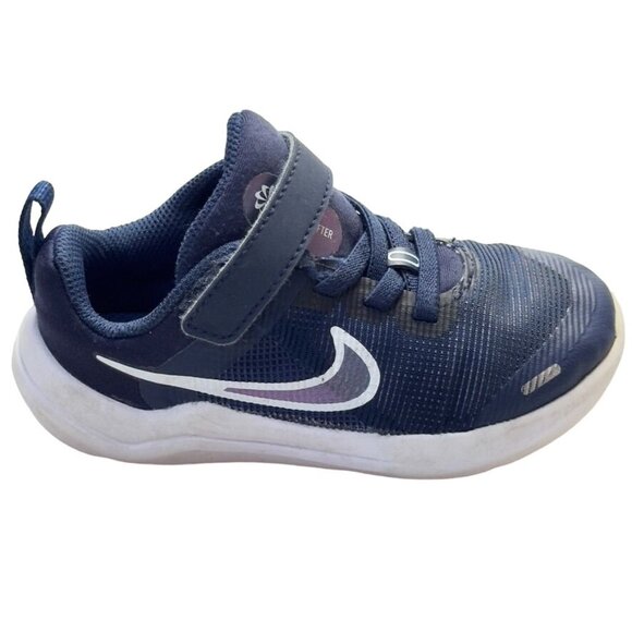 NIKE DOWNSHIFTER Kid Shoes Unisex Blue Running Sneakers Size 8C - Picture 6 of 12